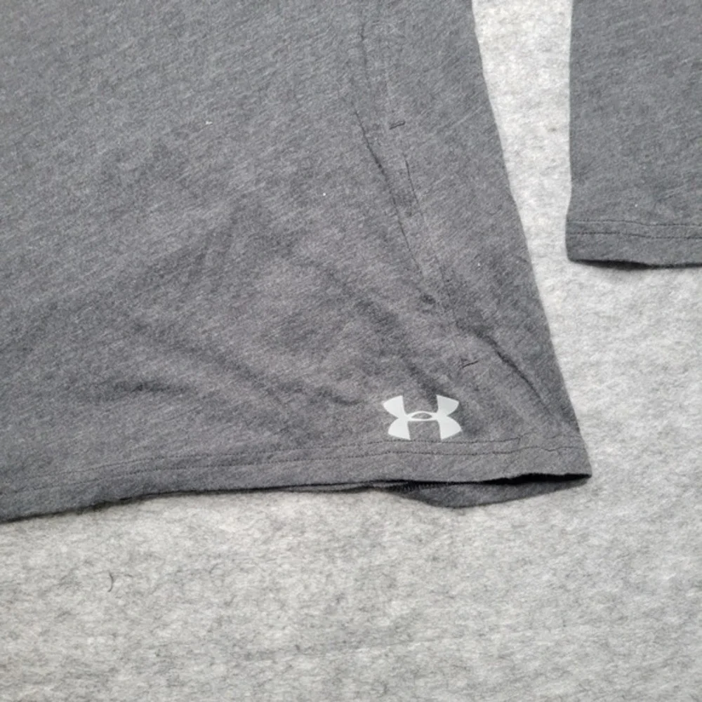New Under Armour Women Hoodie Small Grey‎ Pockets Pullover Loose Heatgear Thin - Picture 3 of 11